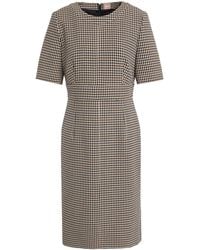 BOSS - Midi Dress - Lyst