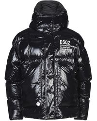 dsquared2 logo down jacket