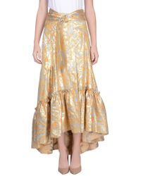 Peter Pilotto 3/4 Length Skirt - Metallic