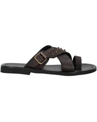 MICH SIMON - Dark Thong Sandal Leather - Lyst