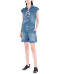 pepe jeans flyer retro denim jumpsuit