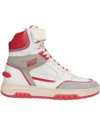 MSGM - Sneakers Leather - Lyst