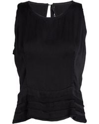 Masnada - Top Silk, Elastane - Lyst