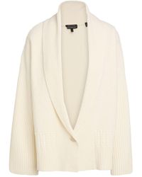 ARMANI EXCHANGE - Ivory Cardigan Wool, Polyamide - Lyst