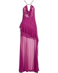 Versace Jeans Couture - Maxi Dress Polyester - Lyst