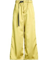 White Sand - Lime Pants Polyester, Elastane - Lyst