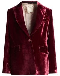HANAMI D'OR - Blazer Viscose, Silk - Lyst