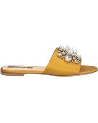 Rochas - Mustard Sandals Textile Fibers - Lyst