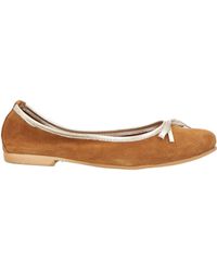 Divine Follie - Camel Ballet Flats Leather - Lyst