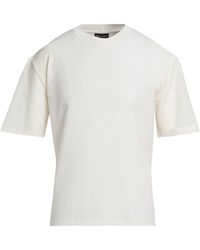 Emporio Armani - Ivory T-Shirt Polyester, Elastomultiester - Lyst