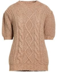Eleventy - Camel Sweater Alpaca Wool, Cotton - Lyst