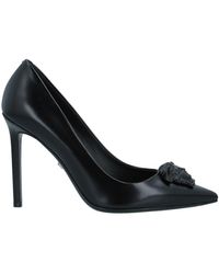 versace silver heels