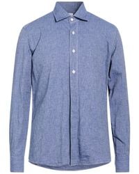 Giannetto Portofino - Shirt Cotton, Linen - Lyst