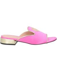 Pollini - Fuchsia Sandals Textile Fibers - Lyst
