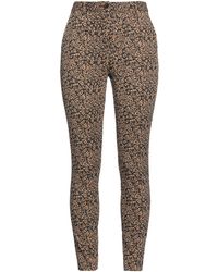 Liu Jo - Camel Pants Polyester, Cotton, Metallic Polyester, Nylon, Elastane - Lyst