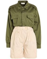 Souvenir Clubbing - Military Playsuit Cotton - Lyst