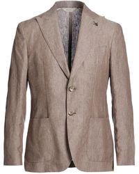 Paoloni - Taupe Blazer Linen - Lyst