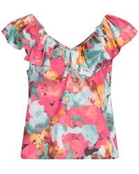 Liu Jo - Fuchsia Top Cotton - Lyst