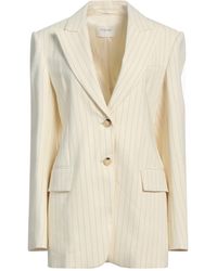 Sportmax - Cream Blazer Ramie, Viscose, Elastane, Polyester - Lyst