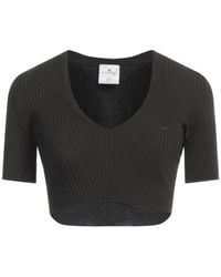 Courreges - Military Top Viscose, Polyester - Lyst