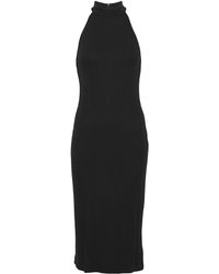 L'Agence 3/4 Length Dress - Black