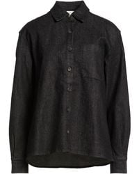 Crossley - Charcoal Denim Shirt Cotton, Elastane - Lyst