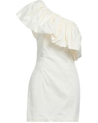 ViCOLO - Ivory Mini Dress Cotton - Lyst
