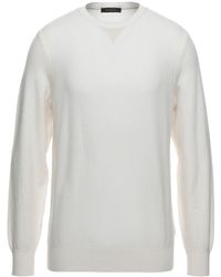 Zegna - Ivory Sweater Cashmere, Cotton - Lyst
