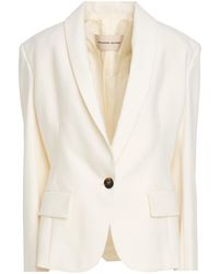 Alexandre Vauthier - Ivory Blazer Wool, Elastane - Lyst