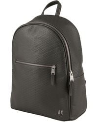 ARMANI EXCHANGE - Charcoal Backpack Polyester, Polyurethane - Lyst