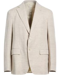 Caruso - Per Braun Sand Blazer Linen, Wool - Lyst