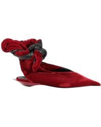 Mugler - Ballet Flats Leather, Textile Fibers - Lyst