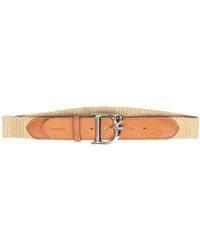 DSquared² - Belt Natural Raffia, Cow Leather - Lyst