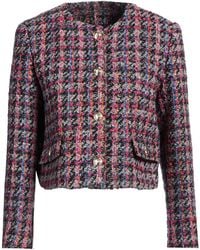 Sandro - Cropped Bouclé-tweed Jacket - Lyst