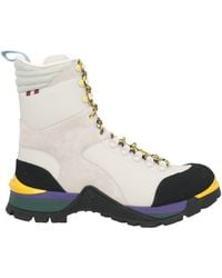 Bally - Light Ankle Boots Textile Fibers, Leather - Lyst