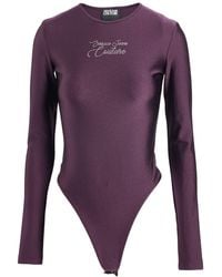 Versace Jeans Couture - Plum Bodysuit Polyamide, Elastane - Lyst