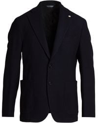 Manuel Ritz - Midnight Blazer Virgin Wool, Viscose, Polyester, Elastane - Lyst