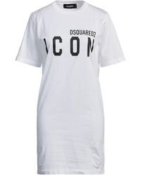 DSquared² - Mini Dress Cotton - Lyst