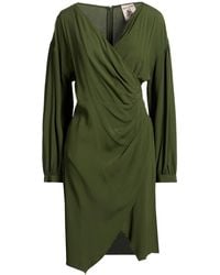 Semicouture - Midi Dress Acetate, Silk - Lyst