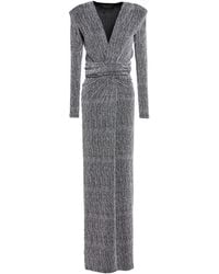 SIMONA CORSELLINI - Maxi Dress Polyester, Metal, Elastane - Lyst