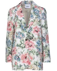 Erika Cavallini Semi Couture - Blazer Silk, Cotton, Polyester - Lyst