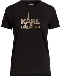 KARL LAGERFELD - T-Shirt Cotton - Lyst