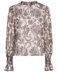 Liu Jo - Top Polyester, Metallic Polyester - Lyst