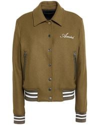 Amiri - Jacket Wool, Nylon, Ovine Leather - Lyst