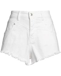 ERMANNO FIRENZE - Denim Shorts Cotton, Elastane - Lyst