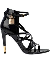 tom ford 85mm lock leather sandals
