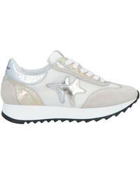 AMA BRAND - Ivory Sneakers Soft Leather, Textile Fibers - Lyst