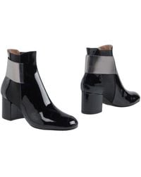 Pollini - Ankle Boots Soft Leather, Stretch Fibers - Lyst