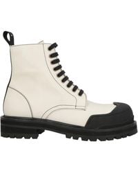 Marni - Cream Ankle Boots Leather - Lyst