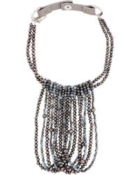 Fabiana Filippi - Sky Necklace Glass, Soft Leather - Lyst